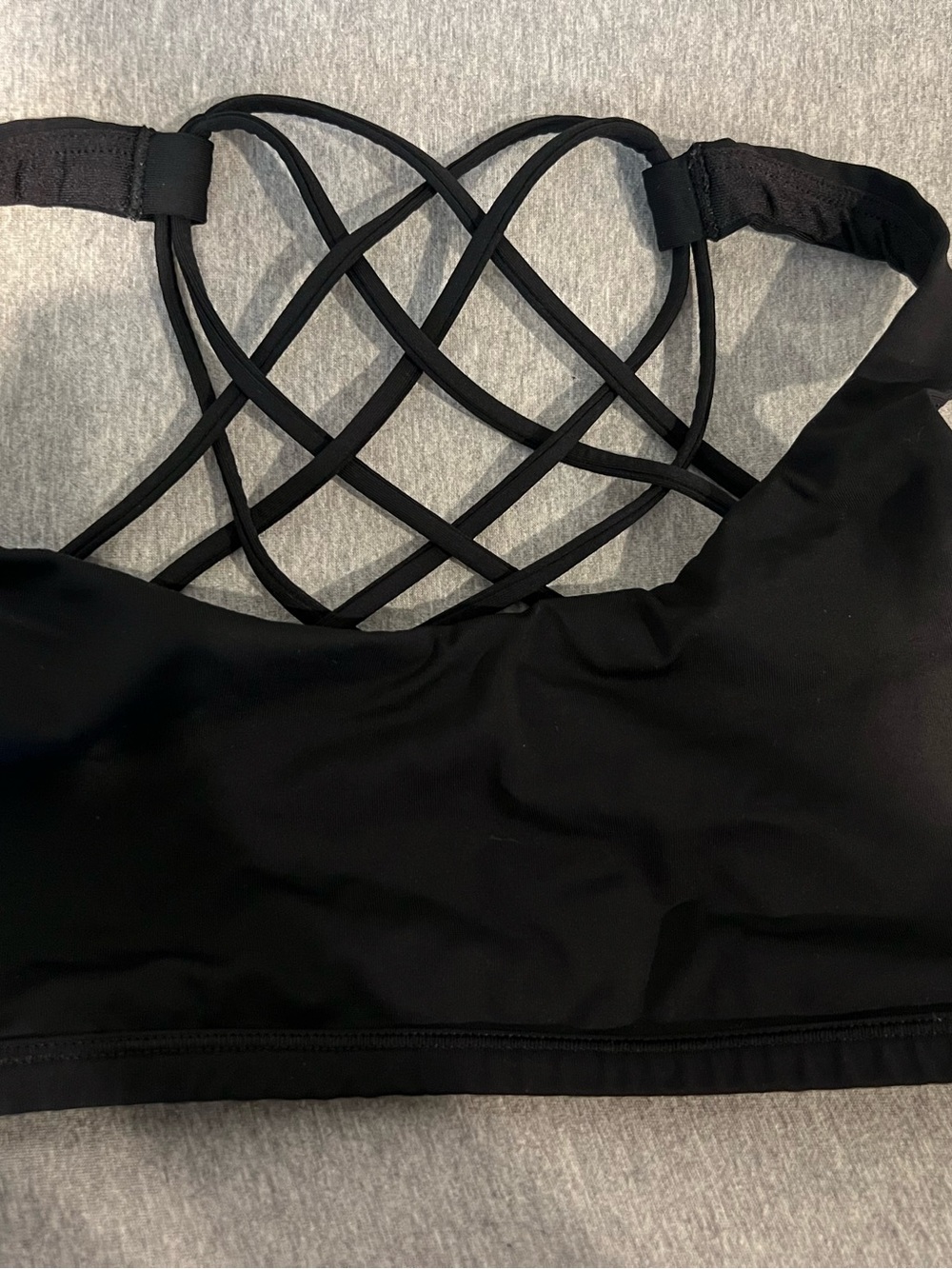 lululemon athletica Black Lattice-Back Sports Bra